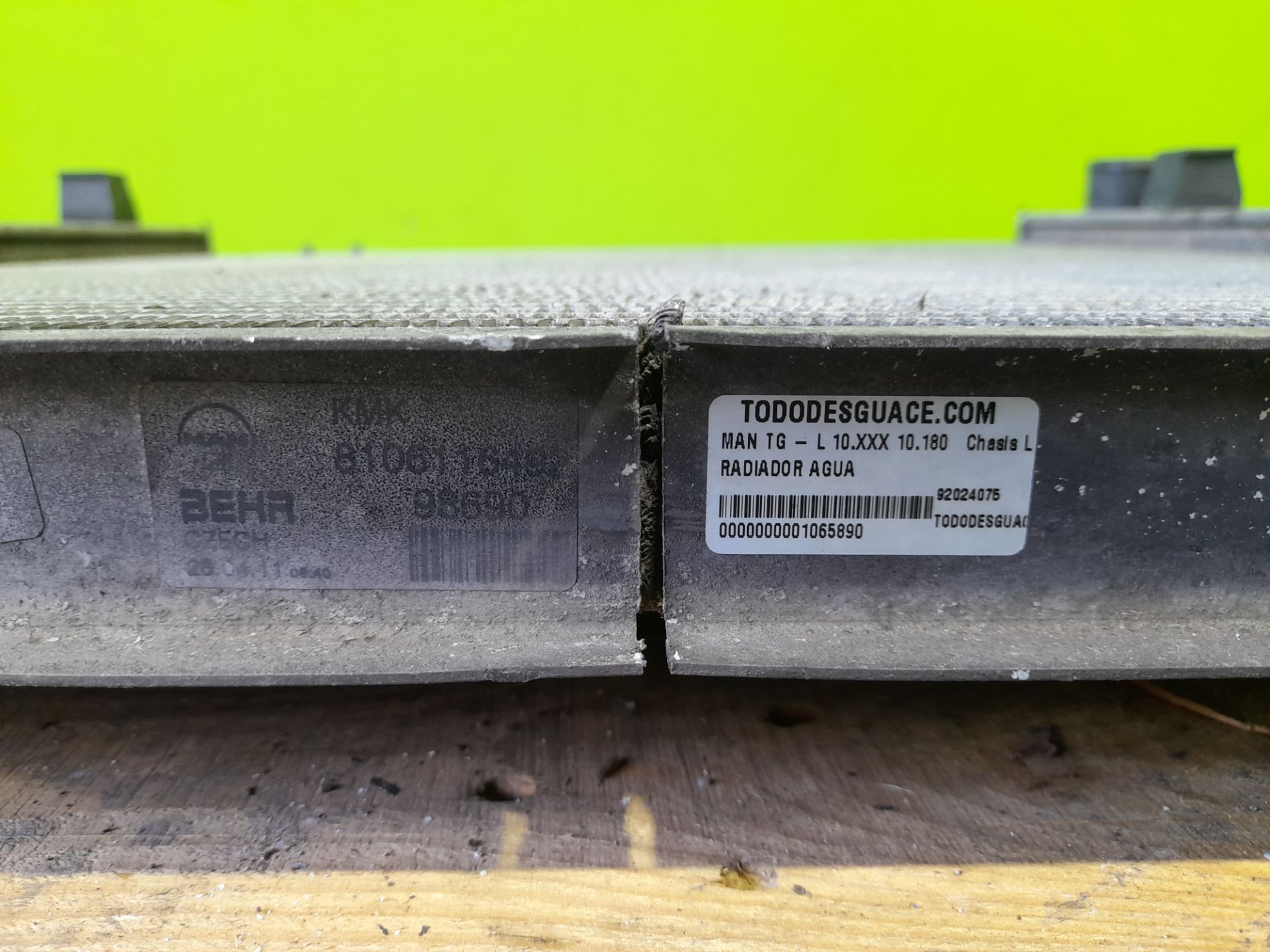 Radiador agua man tgl 10.xxx 10.180   chasis l