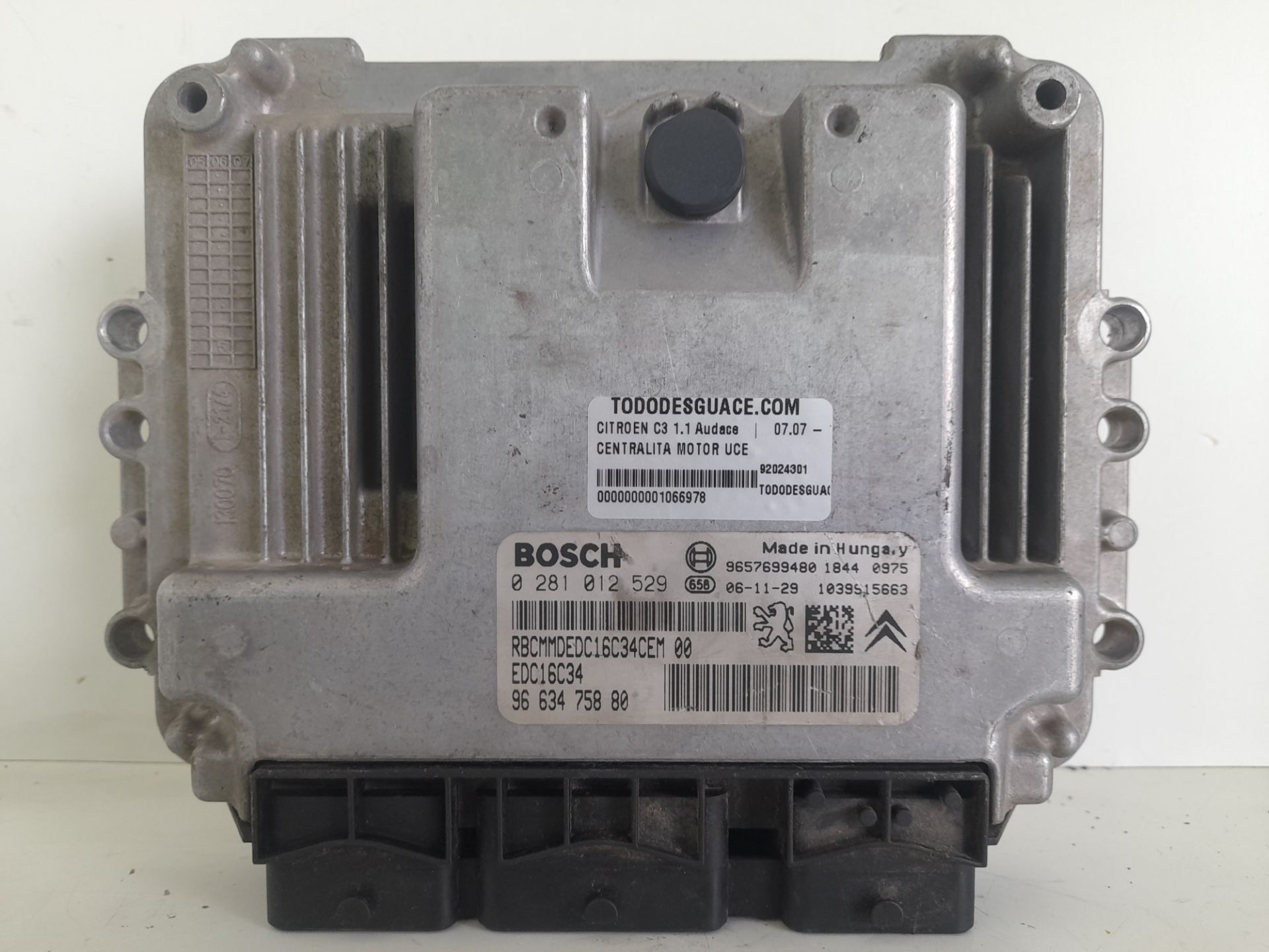 Centralita motor uce   no identificado