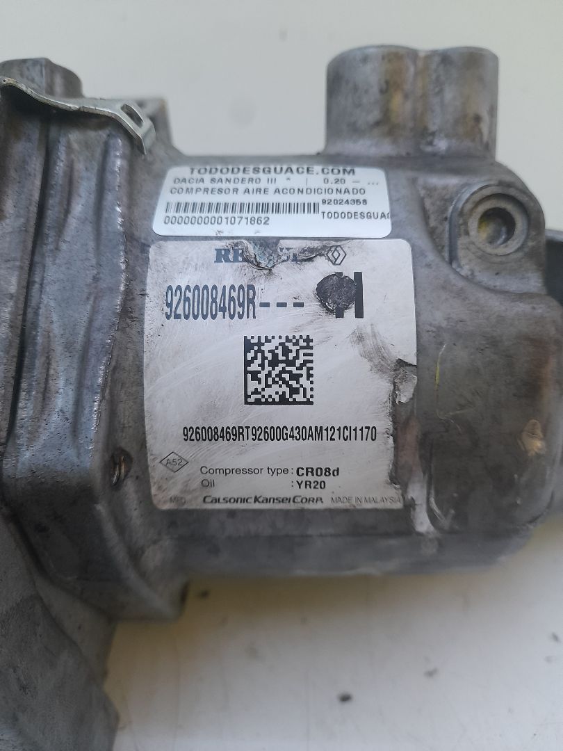 Compresor aire acondicionado dacia sandero iii 