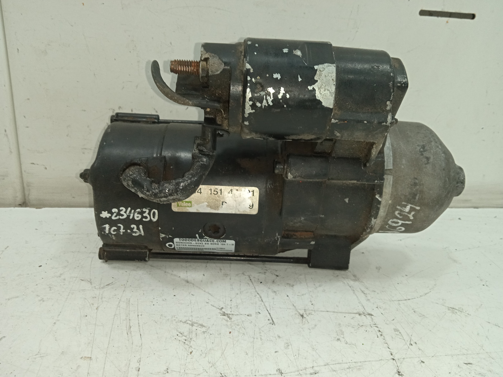 Motor arranque  mercedes clase e  familiar