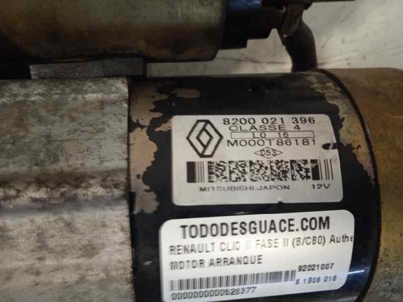 Motor arranque renault clio ii fase ii (bcb0) authentique