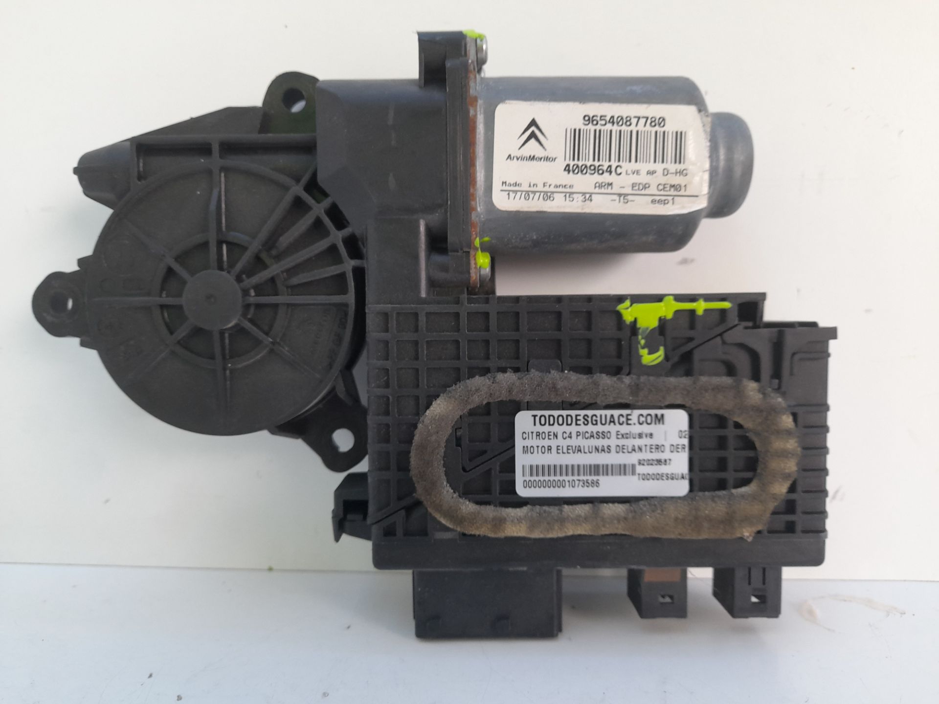 Motor elevalunas delantero derecho citroen c4 picasso exclusive