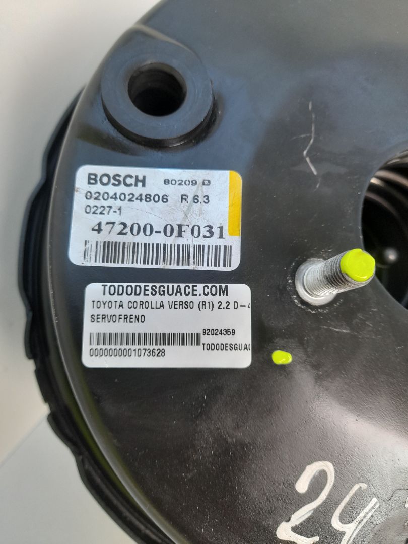 Servofreno toyota corolla verso (r1) 2.2 d4d luna