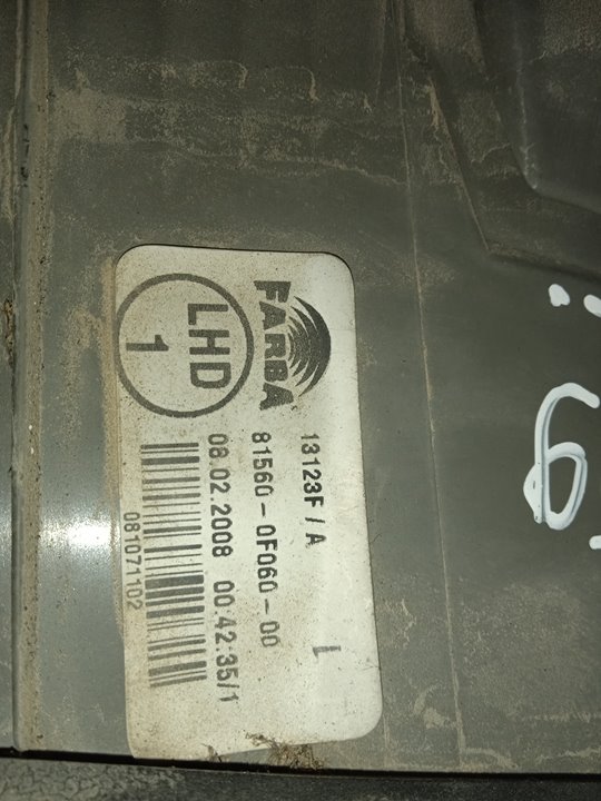 Piloto trasero izquierdo toyota corolla verso (r1) 2.2 d4d luna