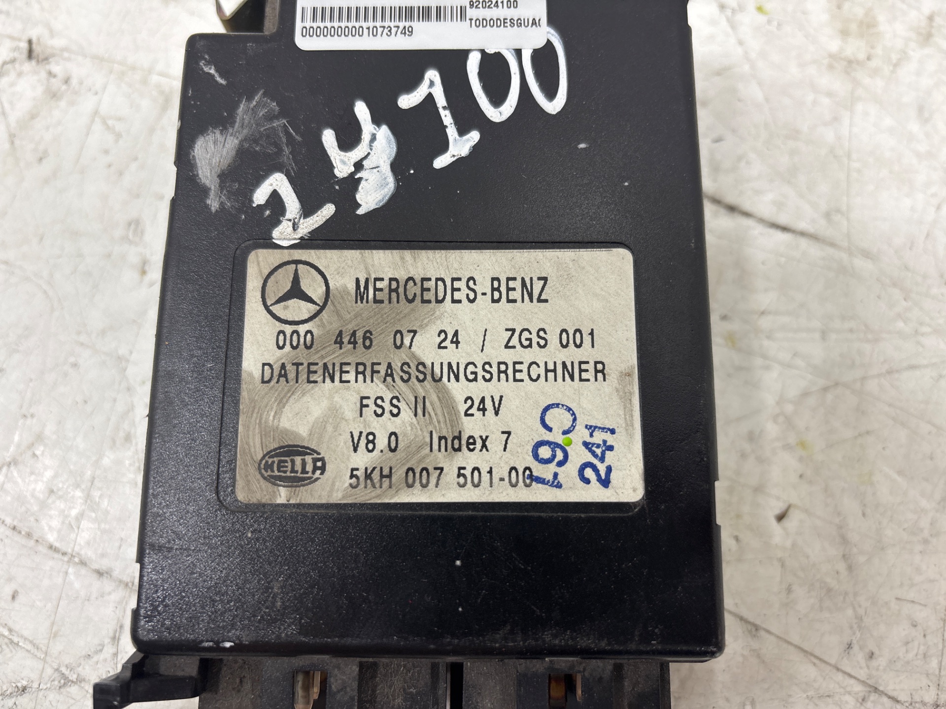 Unidad de control mercedes-benz atego 3-ejes 26 t bm 95024 (1998) 2528  (6x2)       om 906 la l 