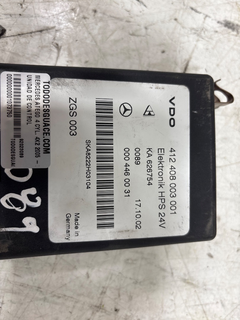 Unidad de control mercedes-benz atego 2 4-zyl. 4x2 bm 970246 (2005) 
