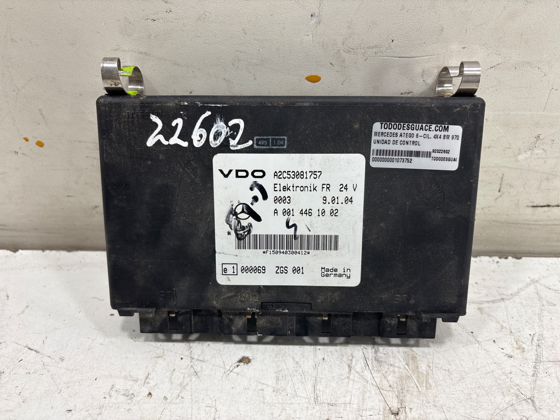 Unidad de control mercedes-benz atego 6-zyl. 4x4 bm 97026 (1998) 1328  (4x4)  om 906 la l (larg