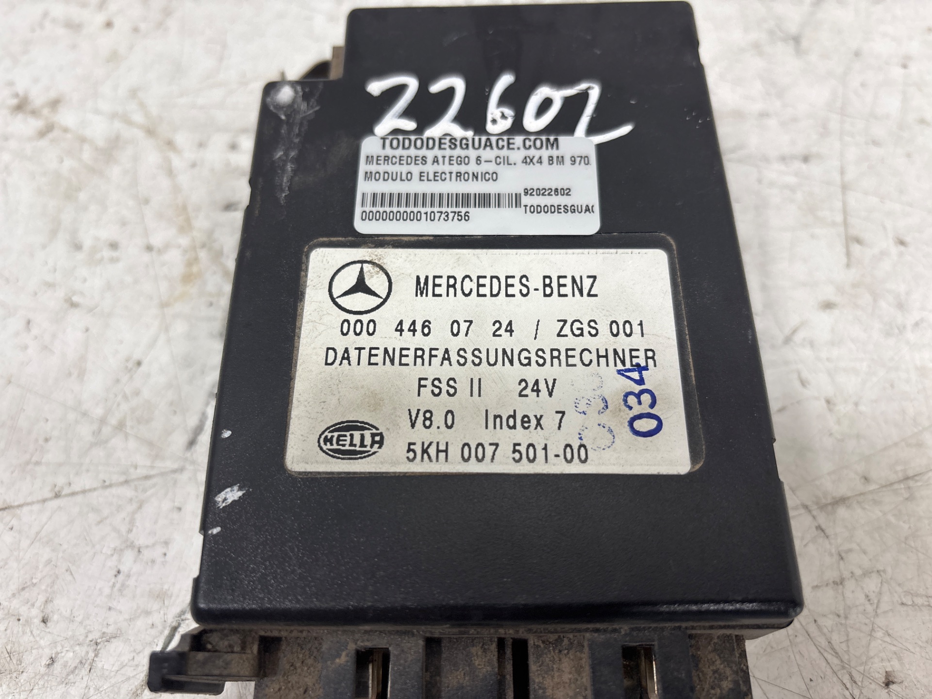 Modulo electronico mercedes-benz atego 6-zyl. 4x4 bm 97026 (1998) 1328  (4x4)  om 906 la l (larg