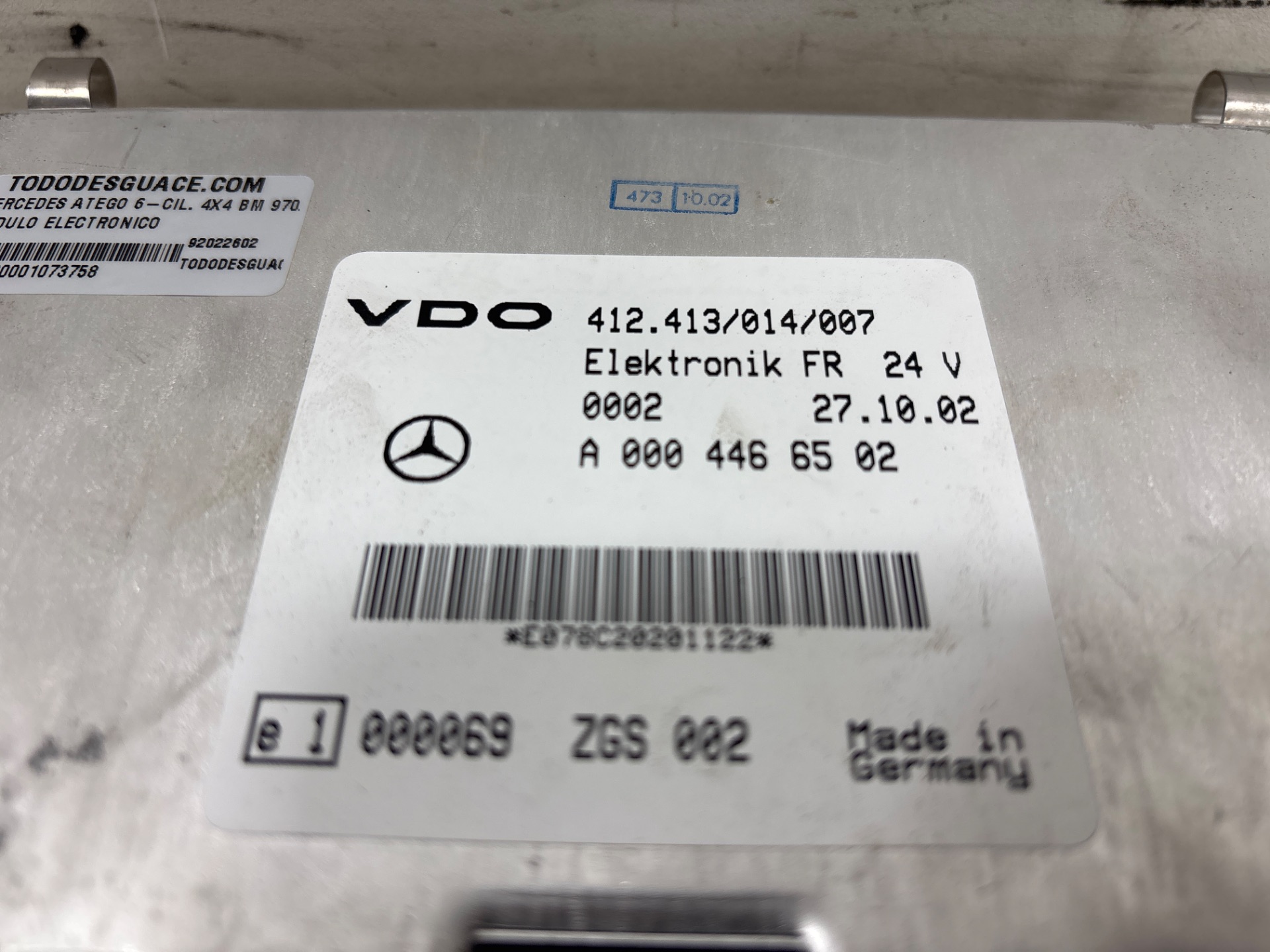 Modulo electronico mercedes-benz atego 6-zyl. 4x4 bm 97026 (1998) 1328  (4x4)  om 906 la l (larg
