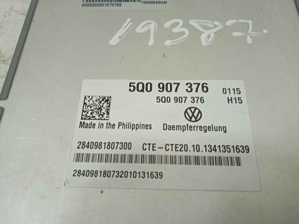 Centralita suspension volkswagen golf vii variant (ba5) r 4motion bluemotion tech.