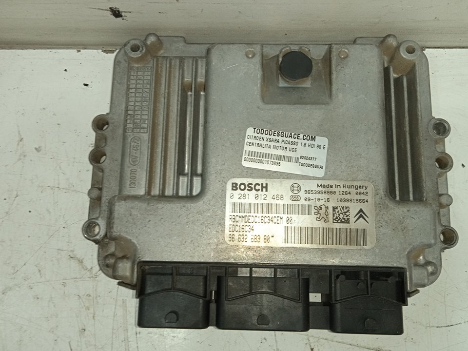 Centralita motor uce citroen xsara picasso 1.6 hdi 90 exclusive