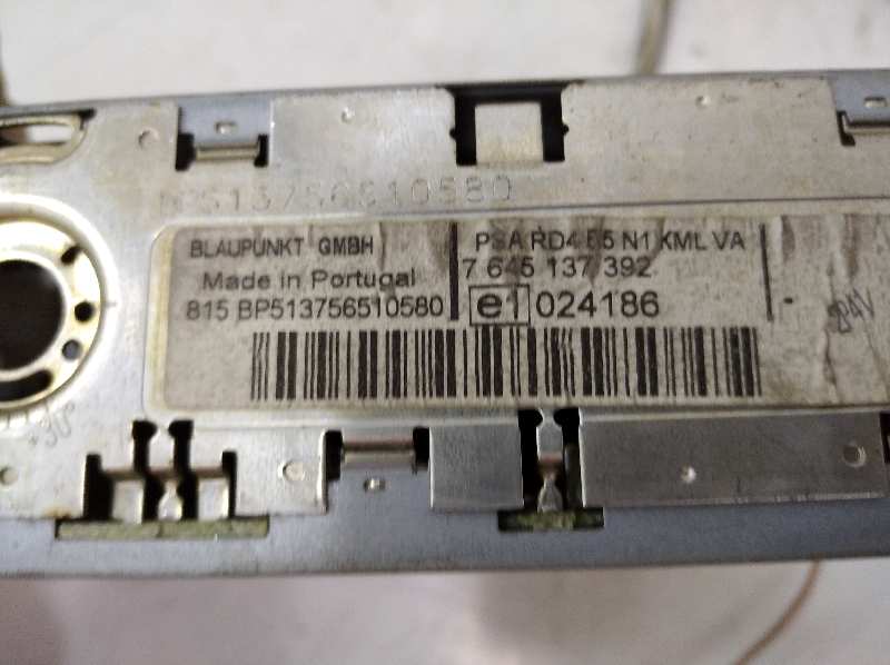  sistema audio / radio cd   citroen c4 coupe collection 1.6 16v hdi