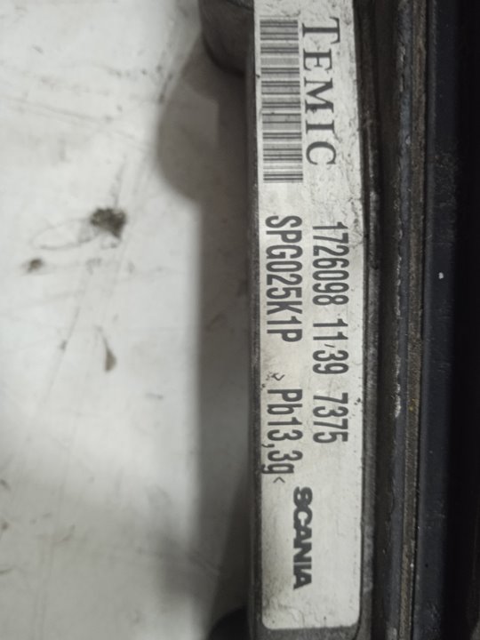 Centralita motor uce scania baureihe c-klasse pgr (2004) fsa r500 (4x2) largura mediana