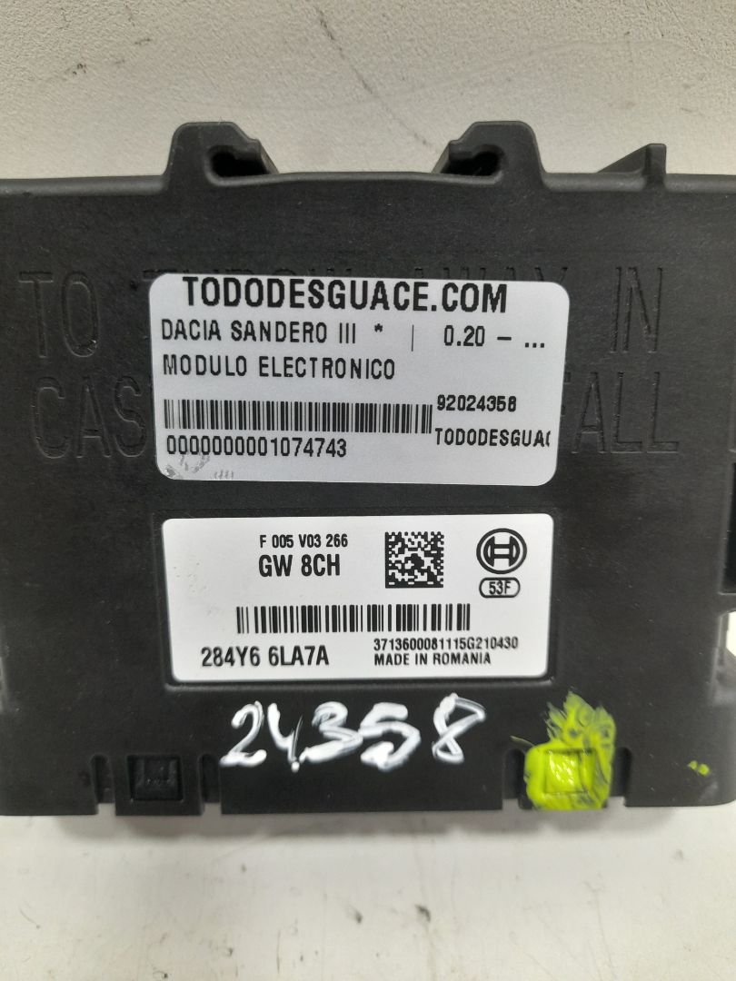 Modulo electronico dacia sandero iii 