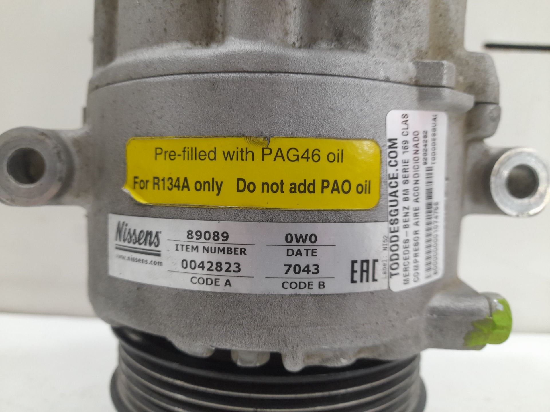 Compresor aire acondicionado mercedes-benz clase a (bm 169) 