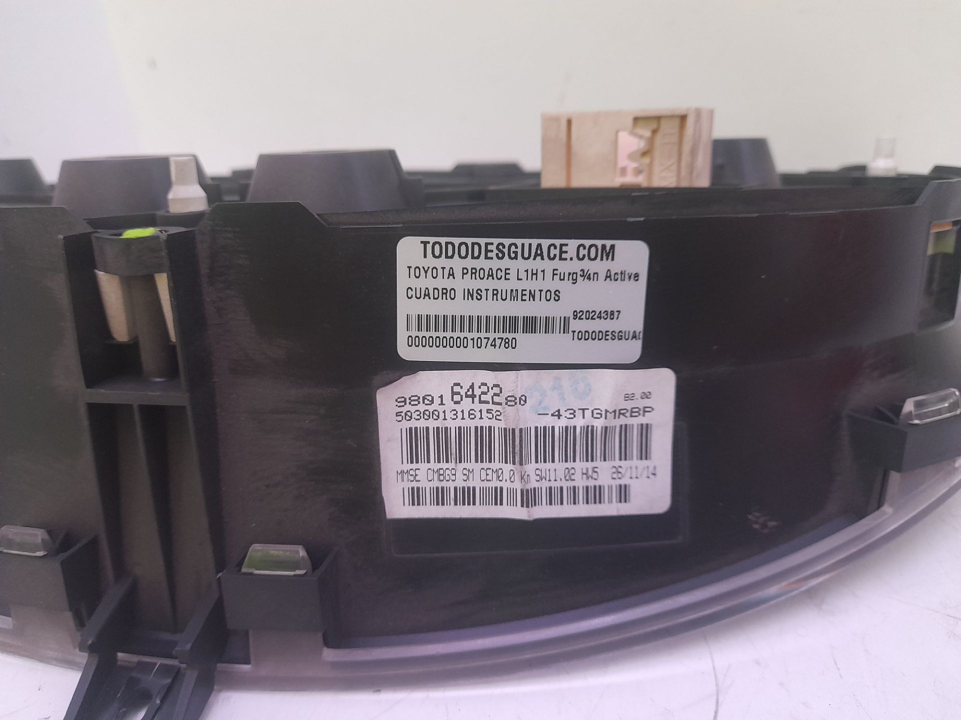 Cuadro instrumentos l1h1 furgón active