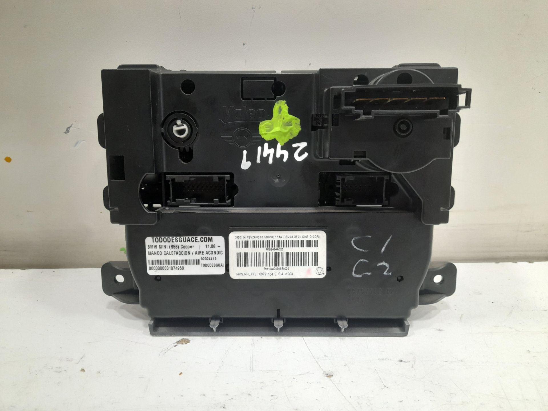 Mando calefaccion / aire acondicionado bmw mini (r56) cooper