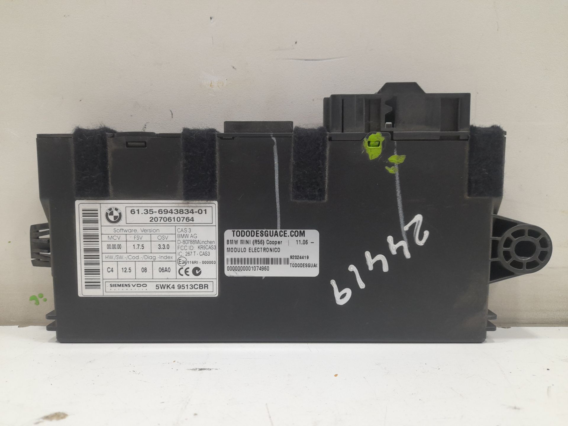 Modulo electronico bmw mini (r56) cooper