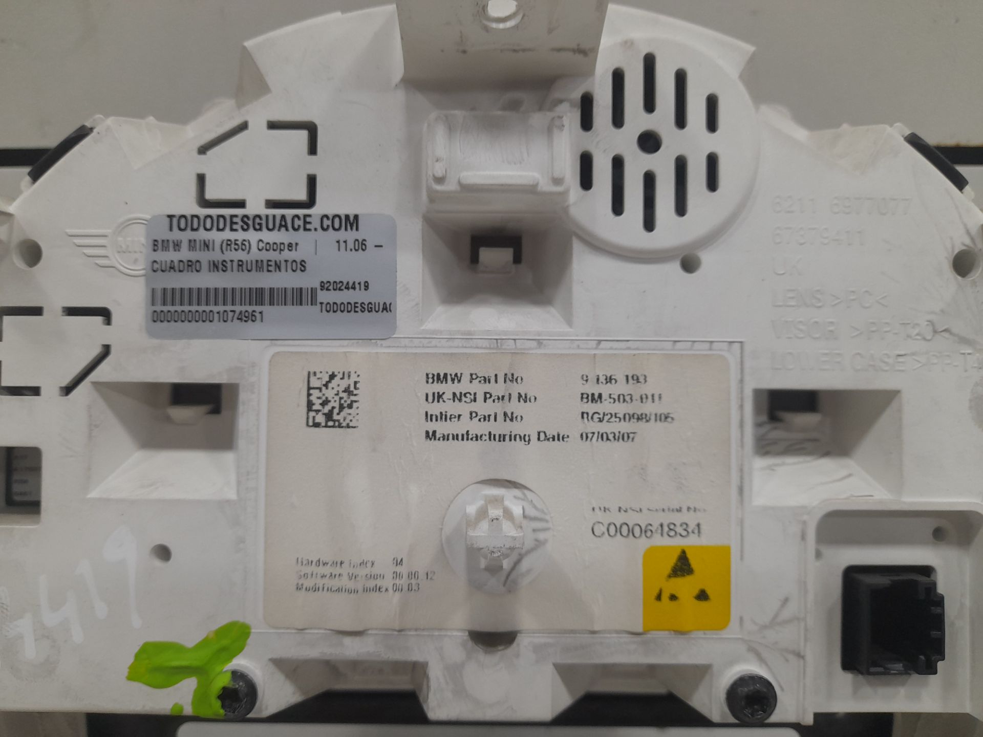 Cuadro instrumentos bmw mini (r56) cooper