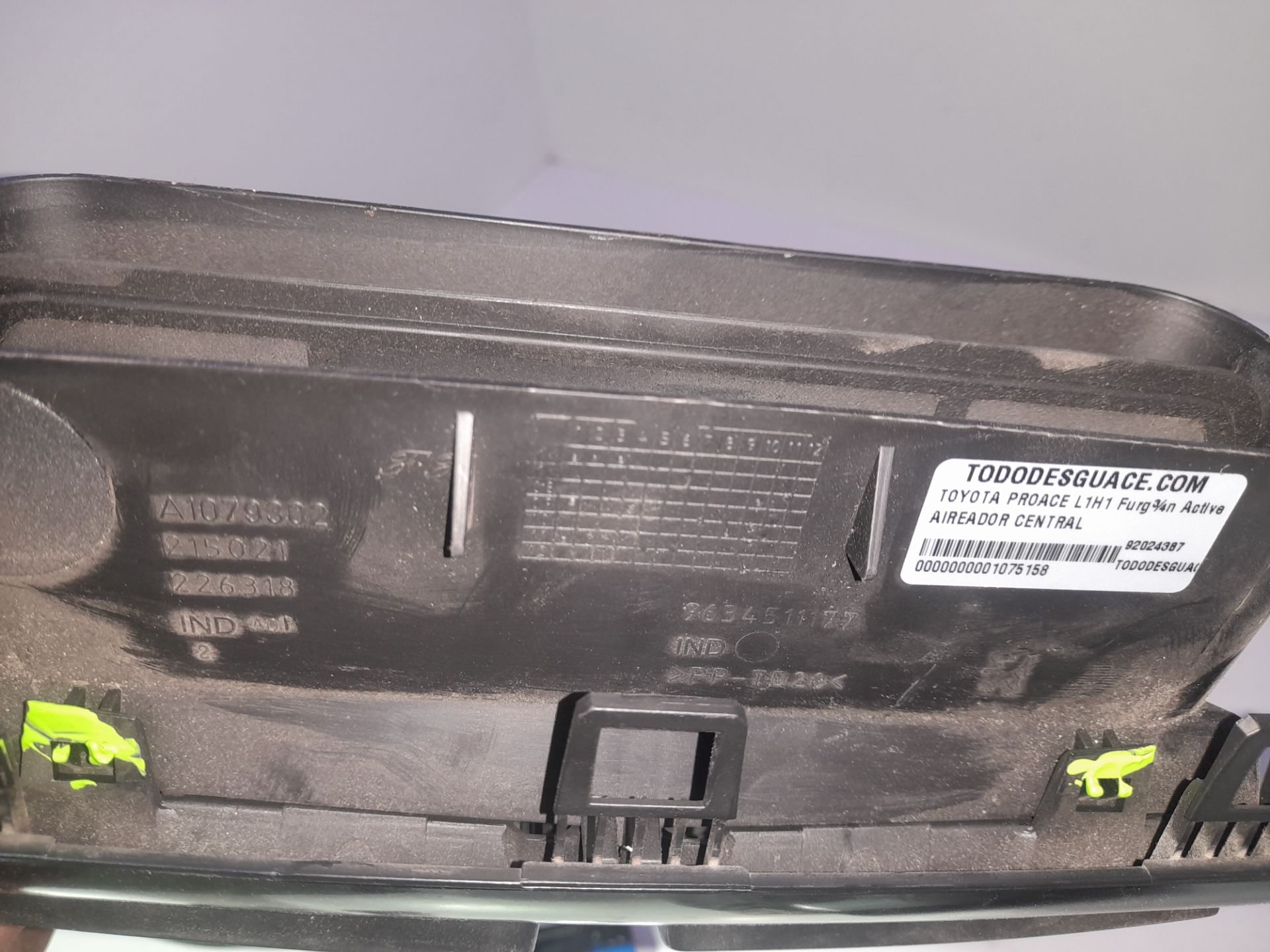 Aireador central l1h1 furgón active