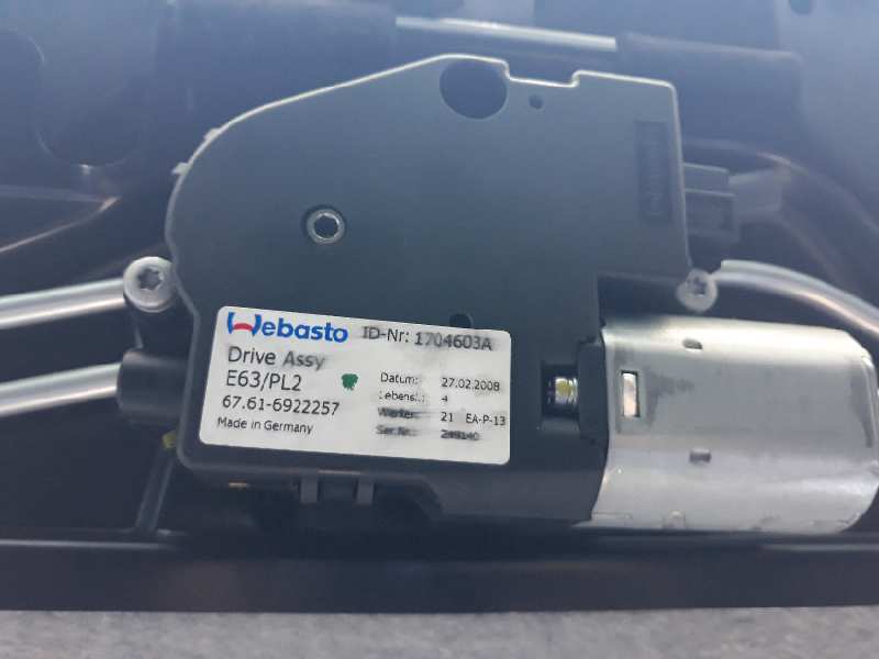  techo electrico   bmw serie 6 coupe (e63) 635d 3.0 turbodiesel cat