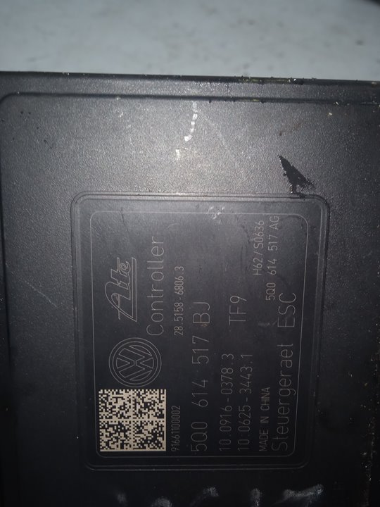 Abs volkswagen golf vii (5g1be1) bluemotion