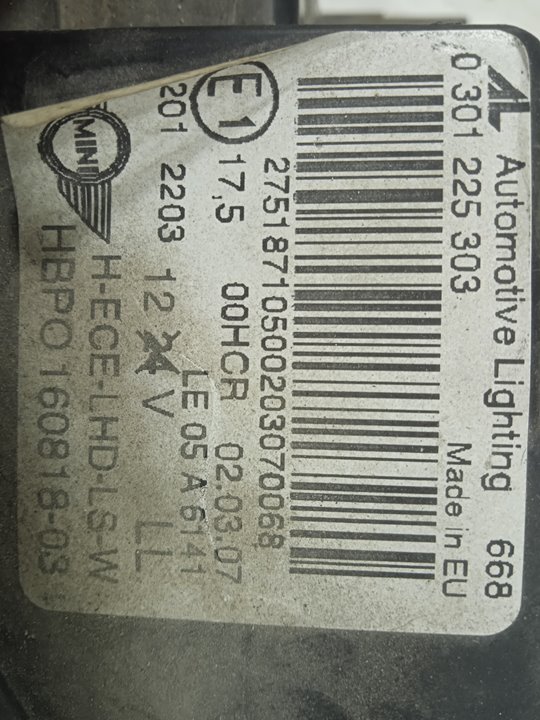 No identificado bmw mini (r56) cooper