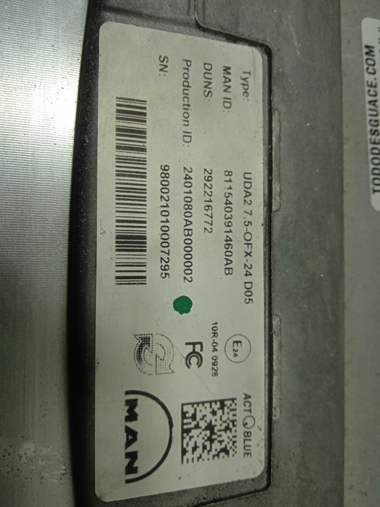 No identificado man tgs 18.xxx (2007) fsa  4x2   lls m (largura med
