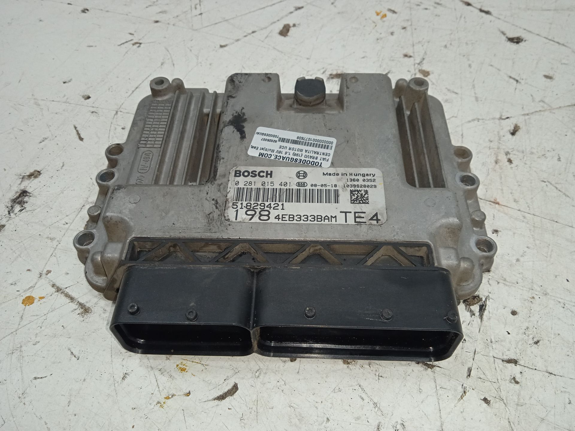 Centralita motor uce fiat ii bravo (198) 1.6 16v multijet easy (77kw)