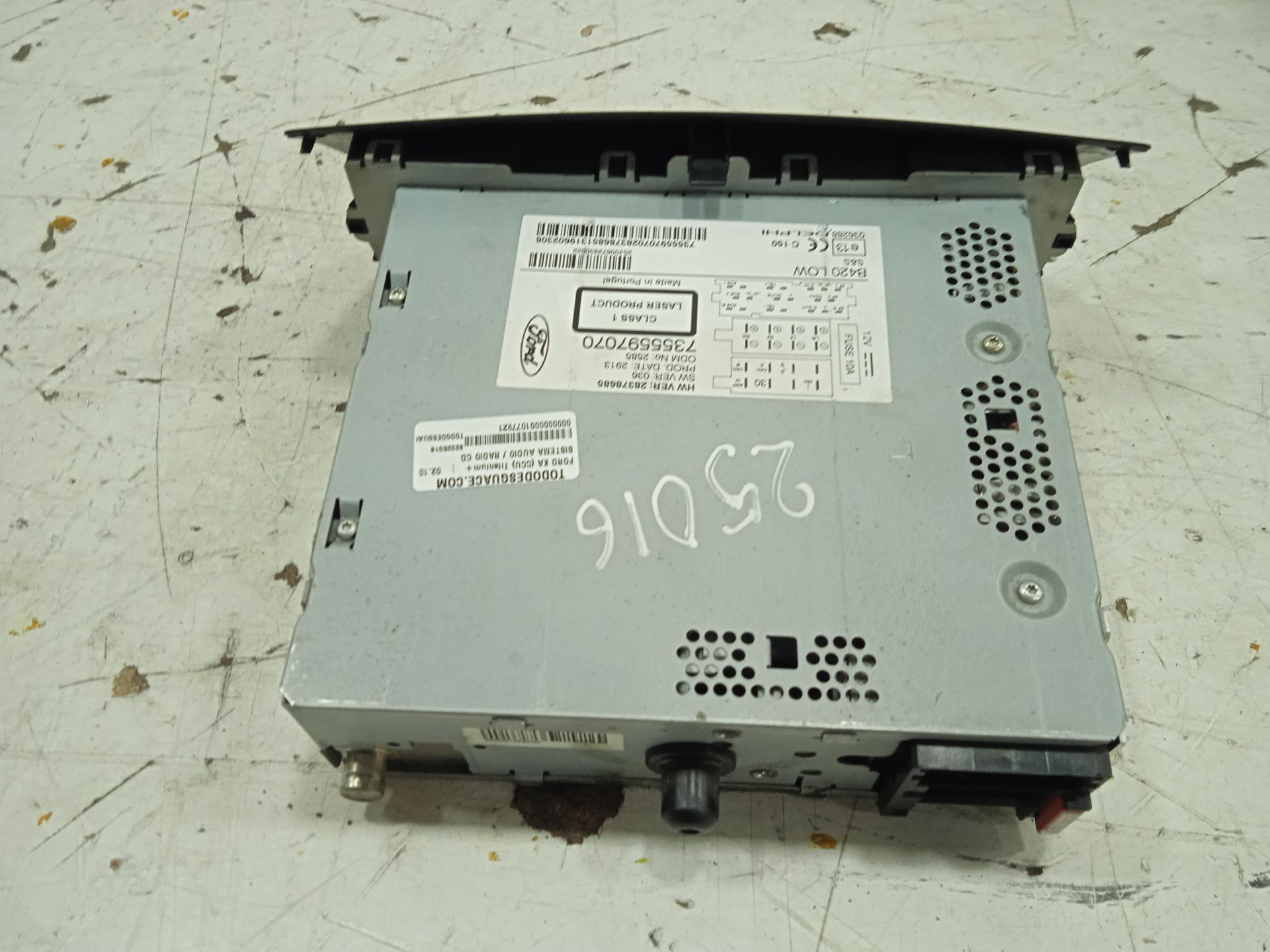 Sistema audio / radio cd ford ka (ccu) titanium+