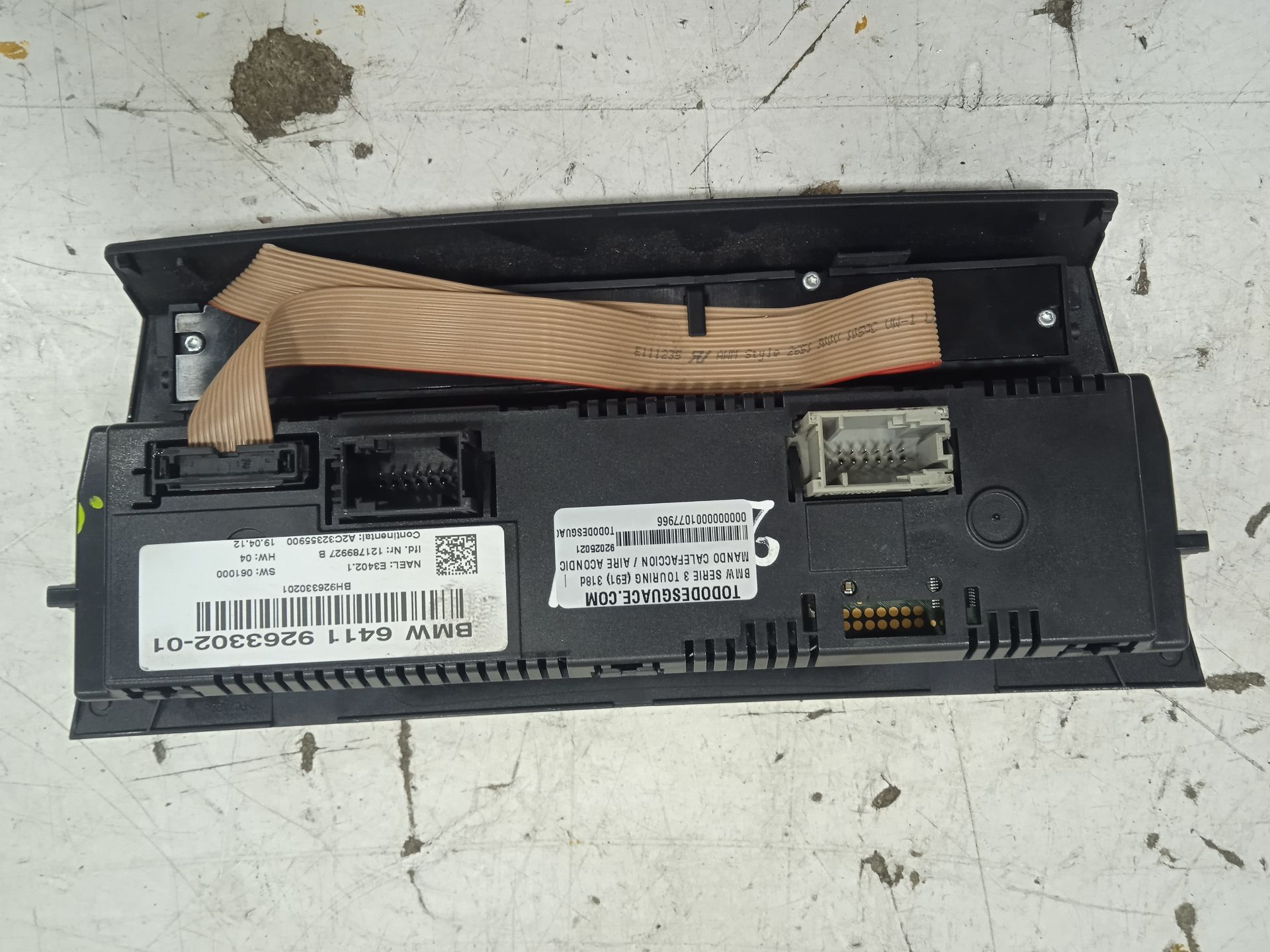 Mando calefaccion / aire acondicionado bmw serie 3 touring (e91) 318d