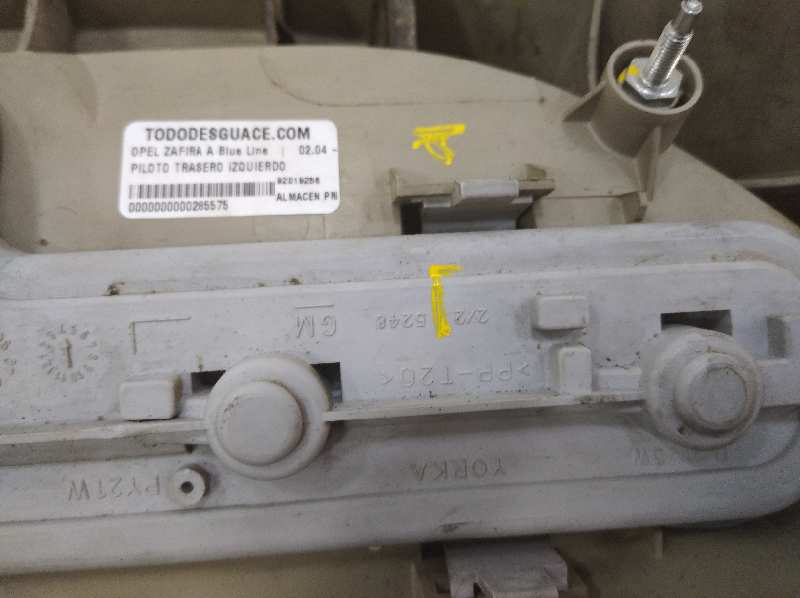  piloto trasero izquierdo   opel zafira a blue line 2.0 dti