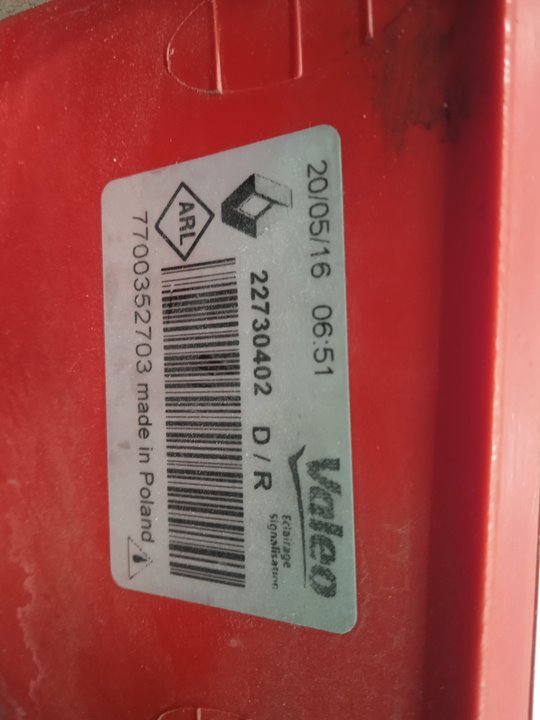 Piloto trasero derecho caja cerrada techo maxi  l2