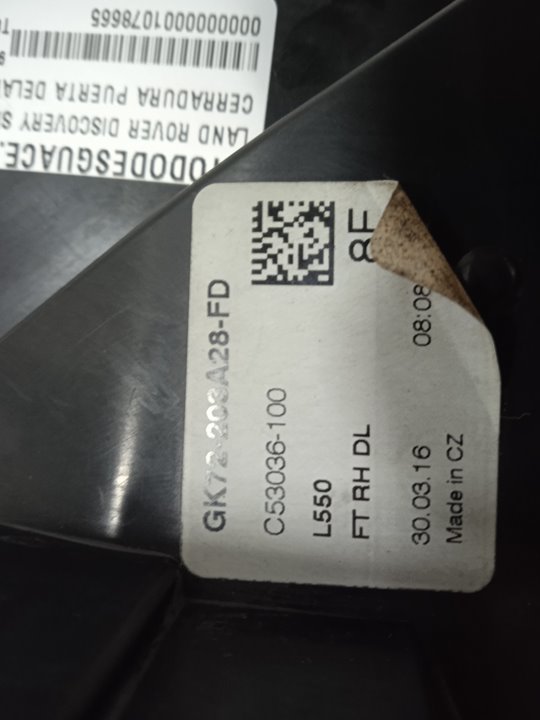 Cerradura puerta delantera derecha land rover discovery sport se