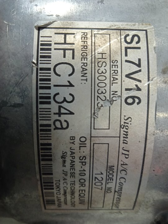 Compresor aire acondicionado lt  46  caja cerrada