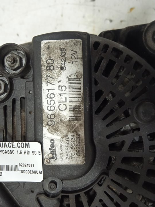Alternador citroen xsara picasso 1.6 hdi 90 exclusive