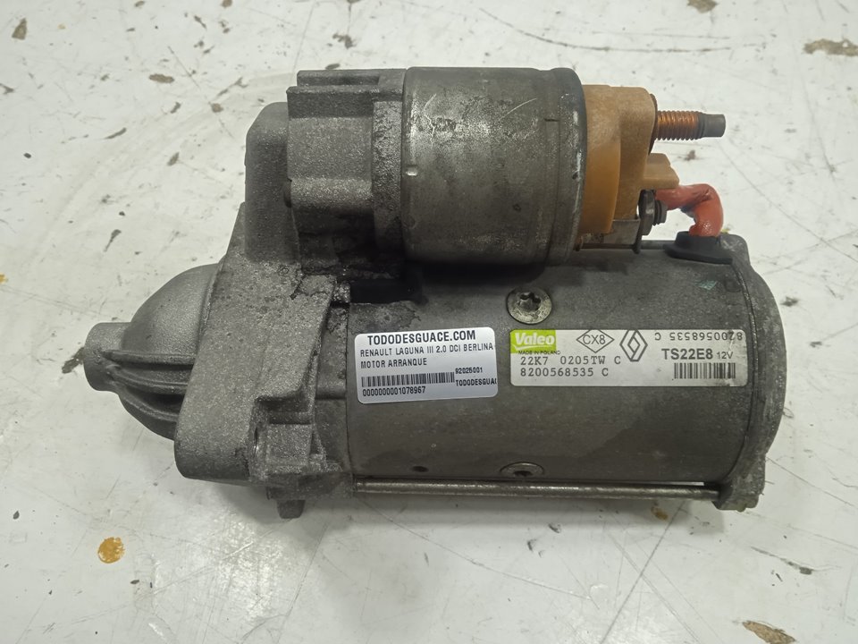 Motor arranque renault  no identificado