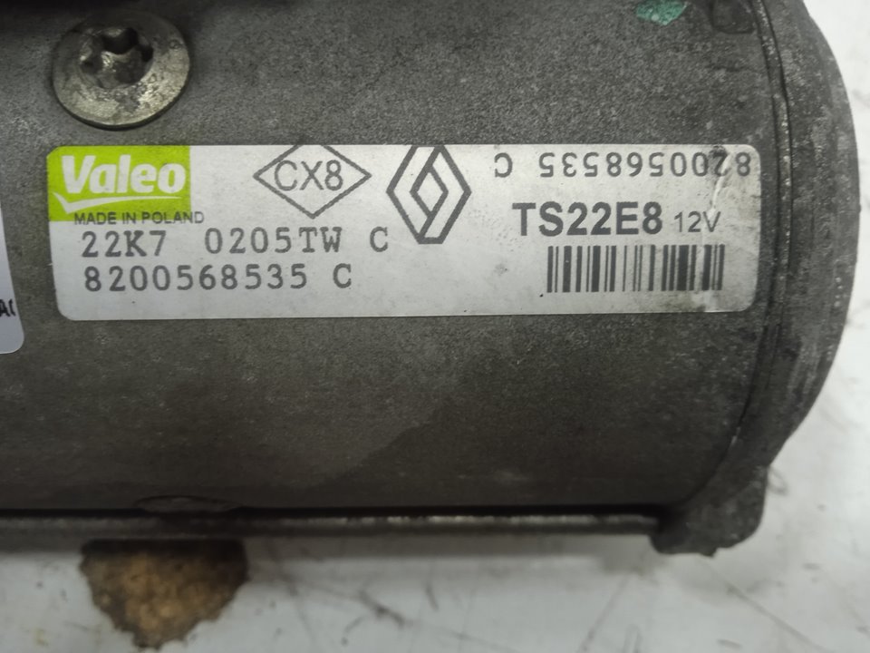 Motor arranque renault  no identificado