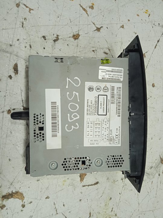 Sistema audio / radio cd fiat iii punto (199) easy