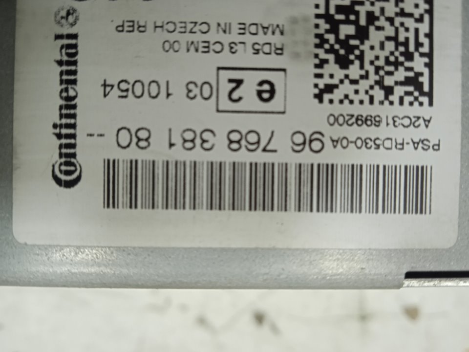 Sistema audio / radio cd citroen c4 berlina collection