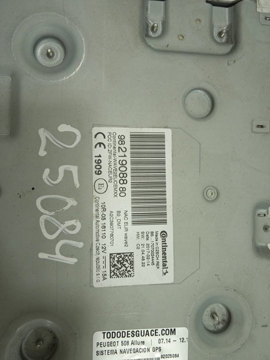 Sistema navegacion gps peugeot 508 allure