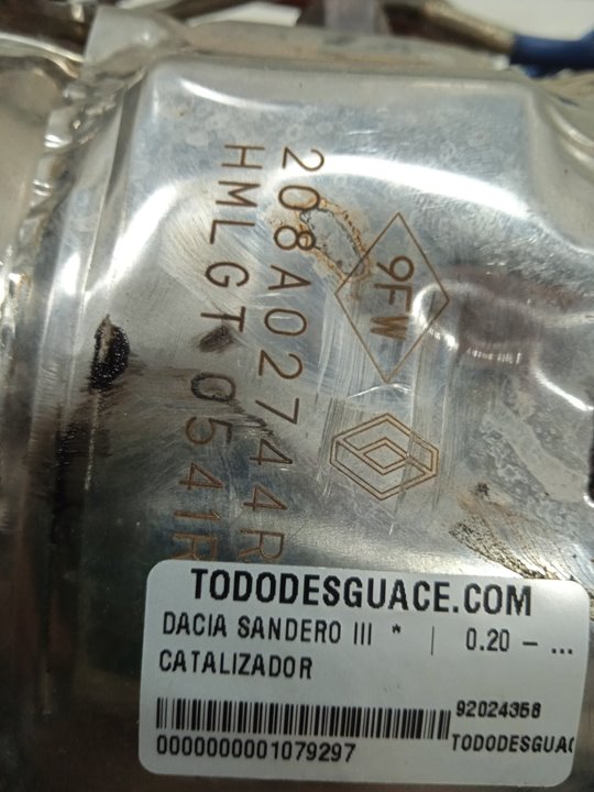 Catalizador dacia sandero iii 