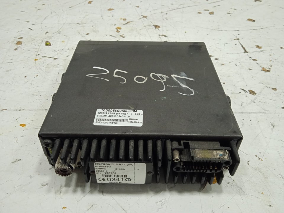 Sistema audio / radio cd toyota prius (zvw30) 