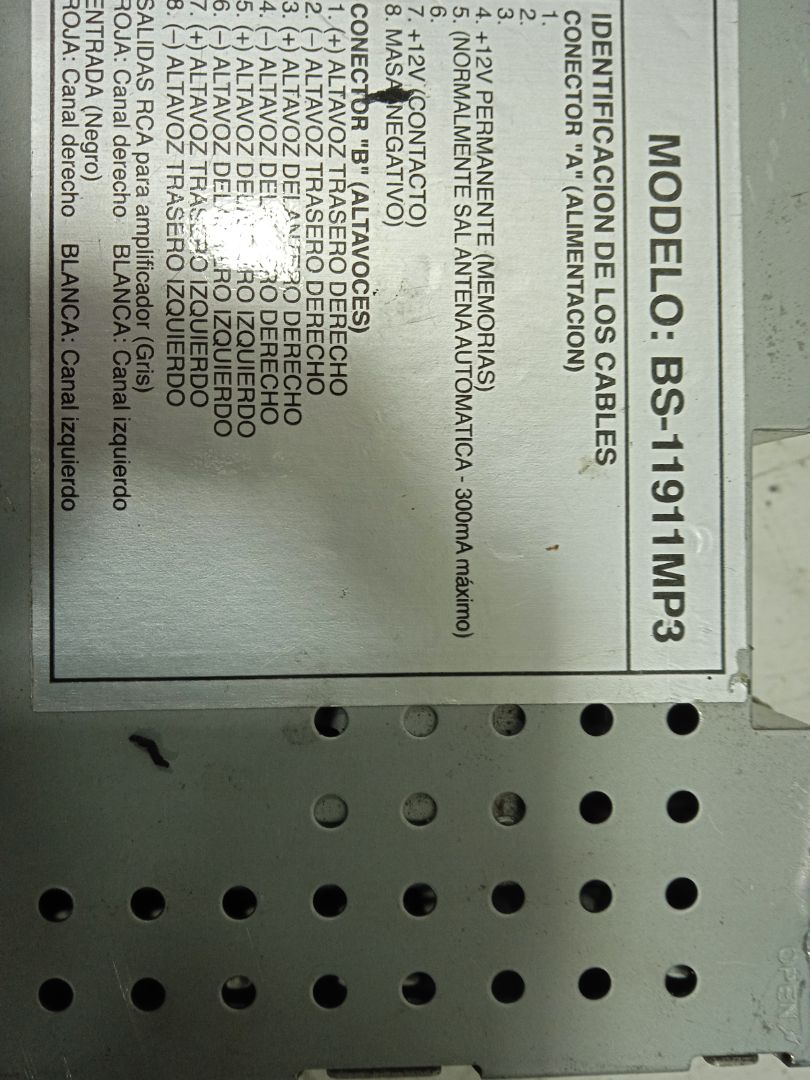 Sistema audio / radio cd volkswagen golf iv berlina (1j1)(10.1997) 25 aniversario