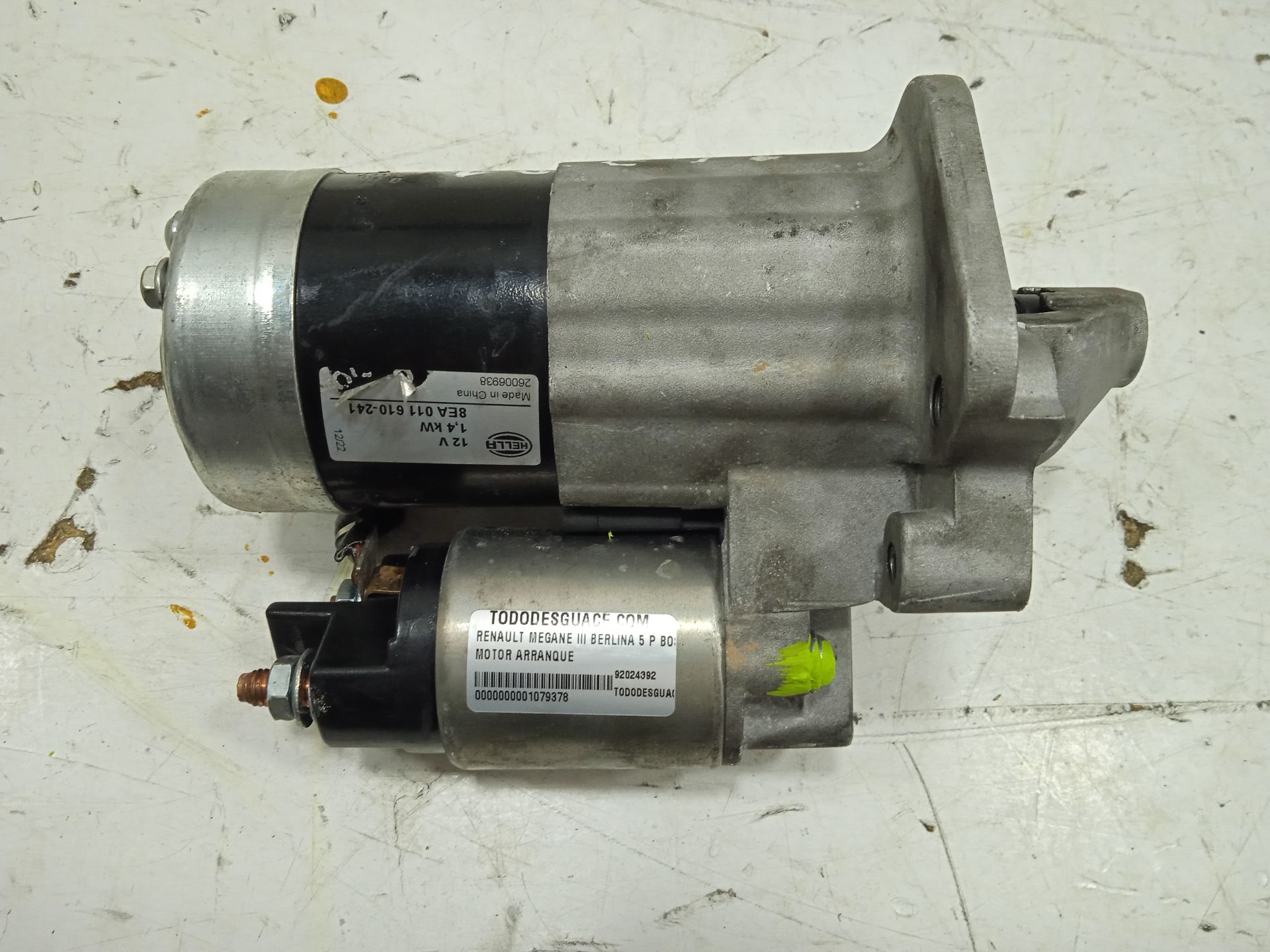 Motor arranque renault megane iii berlina 5p bose edition