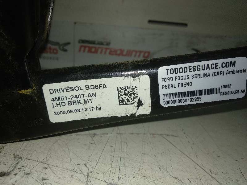  pedal freno   ford focus berlina (cap) ambiente (d) 1.8 tdci turbodiesel cat