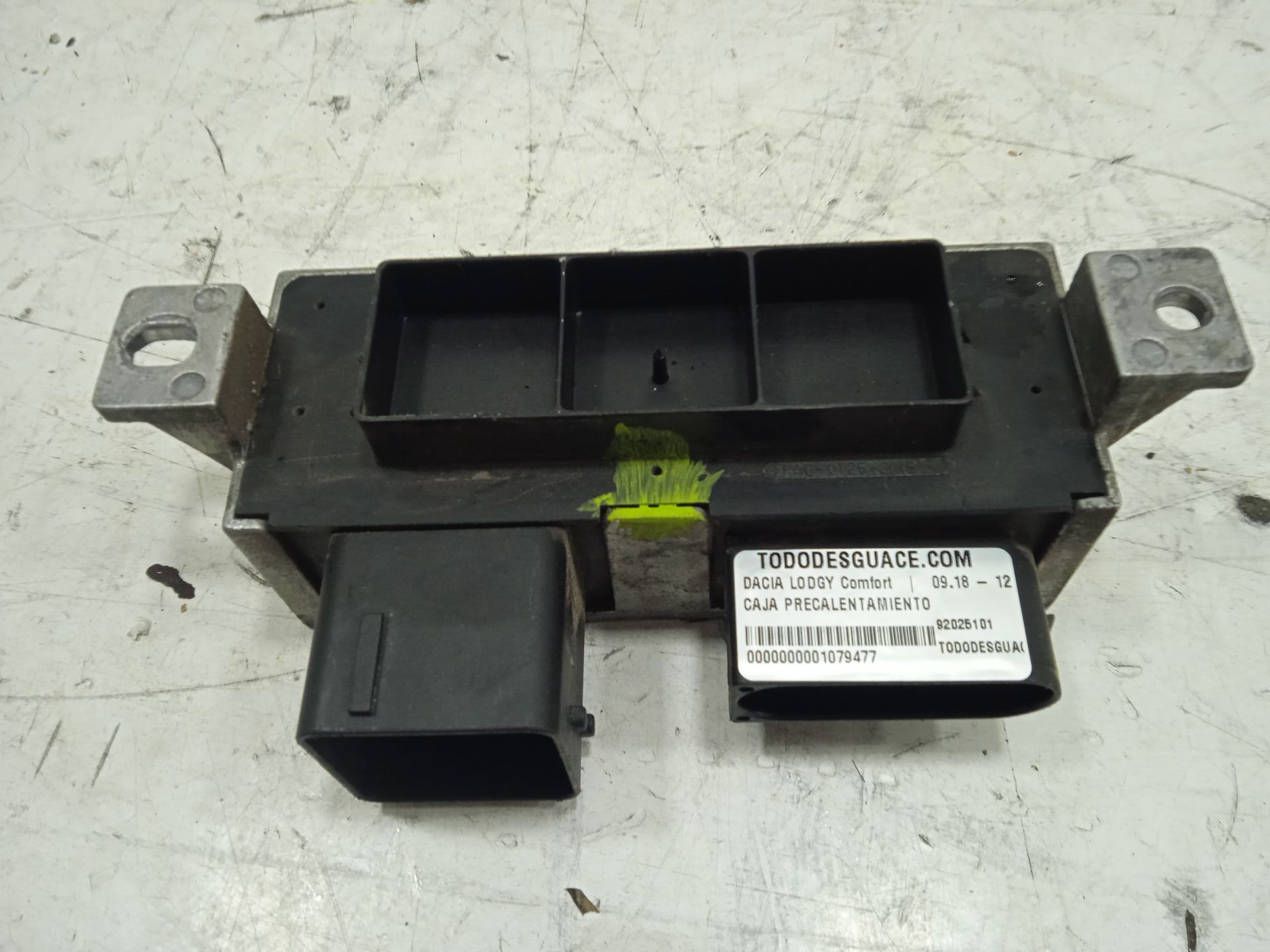 Caja precalentamiento dacia lodgy comfort