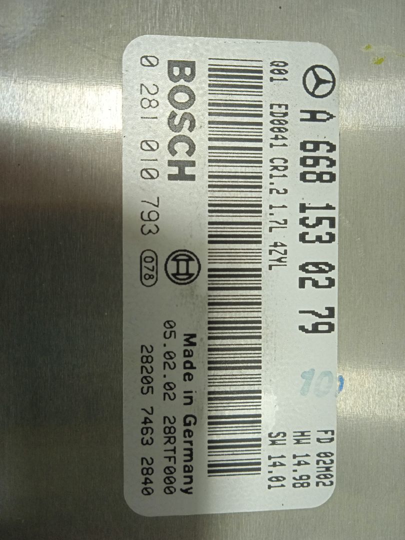 Centralita motor uce mercedes-benz clase a (bm 168) 170 cdi (168.009)