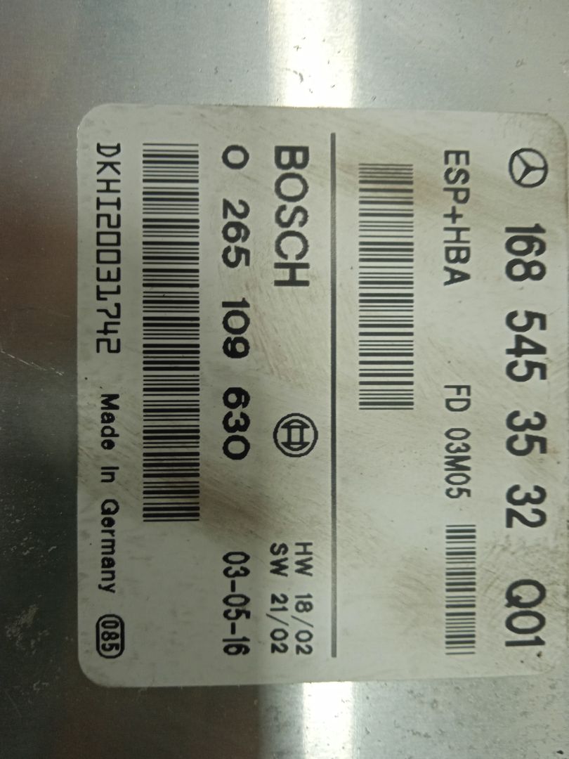 Centralita abs mercedes-benz clase a (bm 168) 170 cdi (168.009)