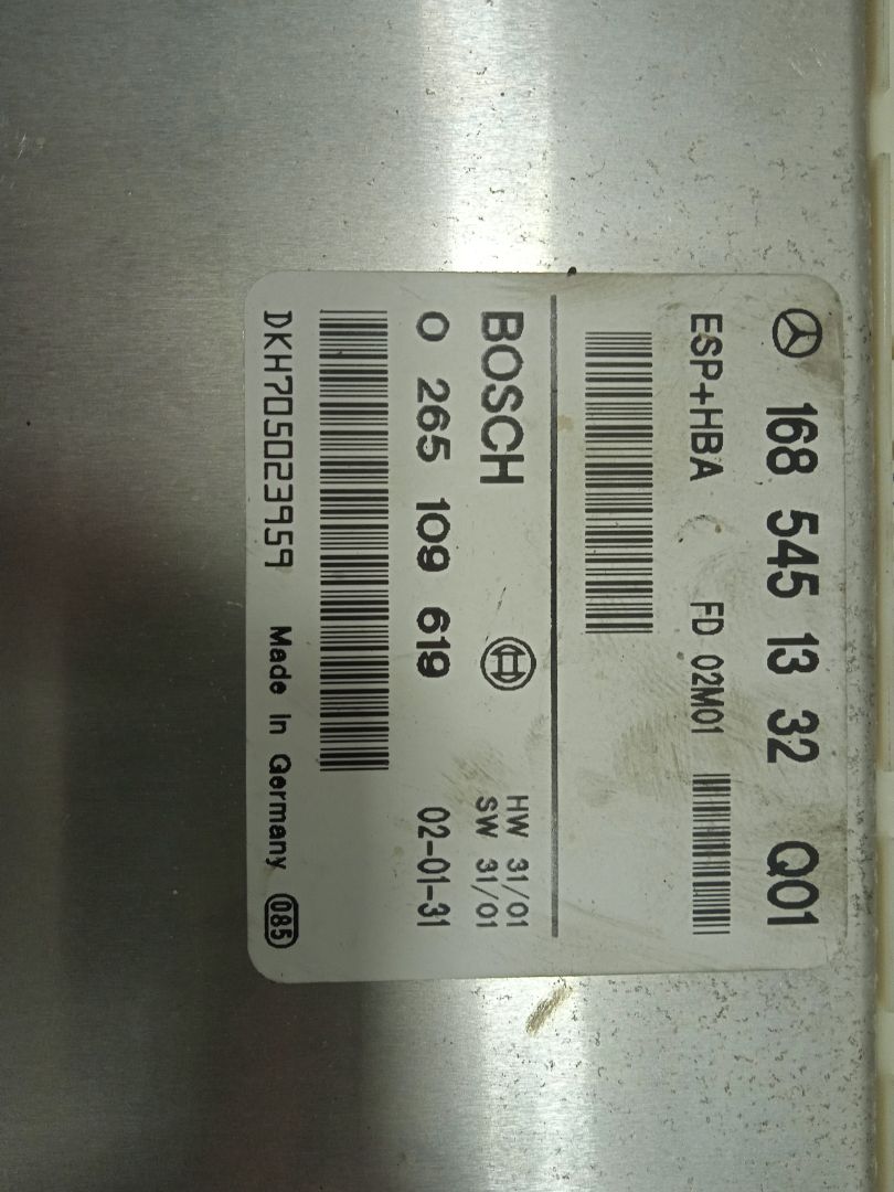 Centralita abs mercedes-benz clase a (bm 168) 170 cdi (168.009)